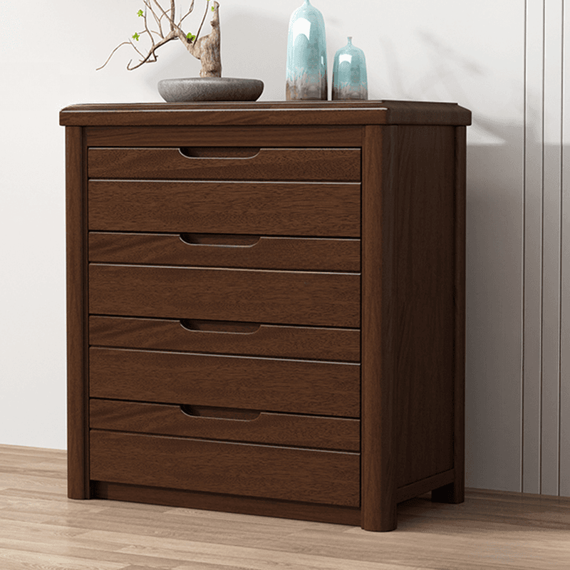 Trendy Walnut Wood Lingerie Chest/Double Dresser with 5/4/6 Drawers in Vertical/Horizontal Orientation thumbnail 2