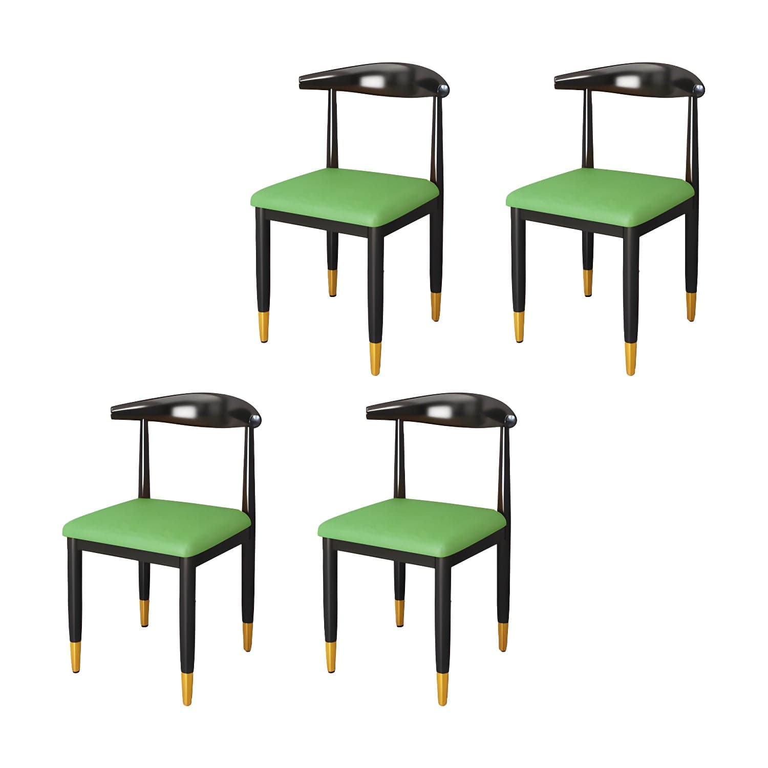 Indoor Open Back Dining Chair Industrial Upholstered Armless Chair thumbnail 7