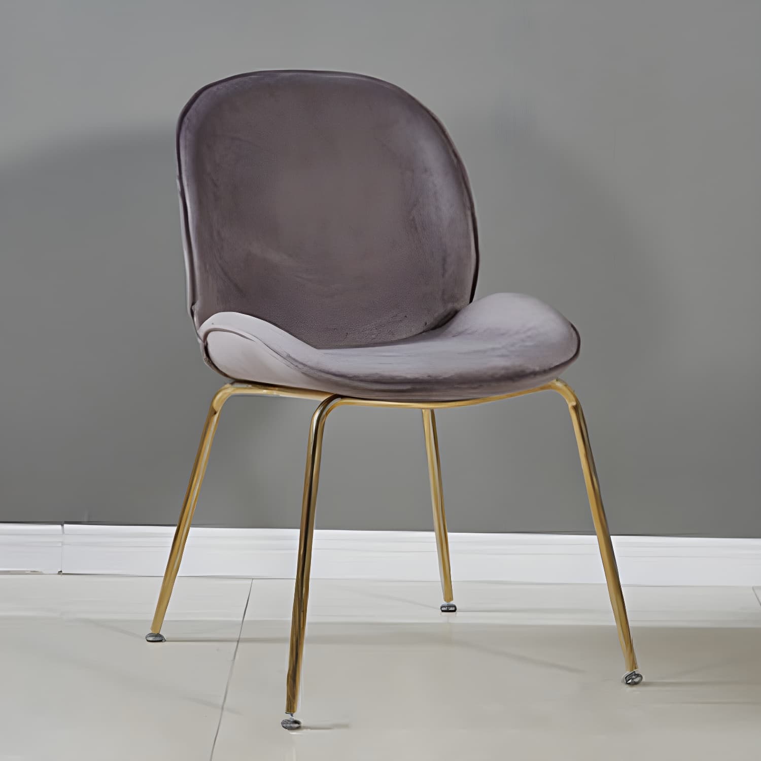 Metal Scandinavian Restaurant Side Chair Matte Finish Wingback Dining Chair thumbnail 4