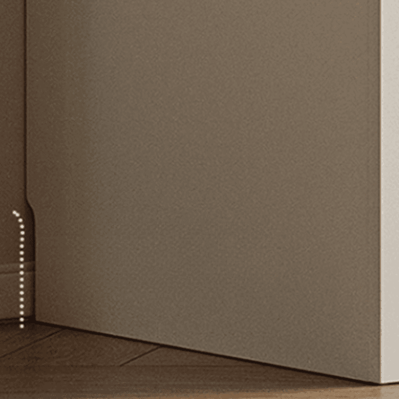White Modish Manufactured Wood Independent Armoire Cabinet with Soft Close Drawer, Interior Shelves, and Clothing Rod thumbnail 6