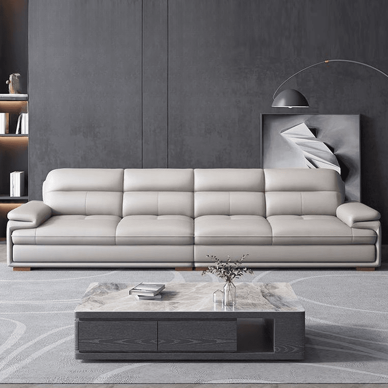 Versatile Straight/L-Shape White Sofa/Sofa Recliner with Horizontal/Right Hand Facing Orientation thumbnail 3