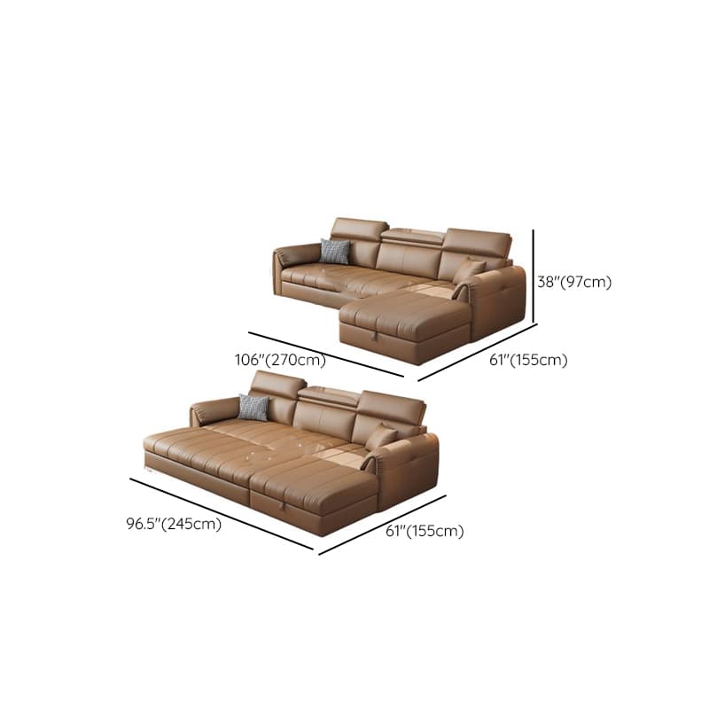 Coffee L-Shape/Straight Right Hand Facing/Horizontal Sofa Chaise/Convertible Sofa with Under-seat-storage for Seats 5/Seats 2/for 6 thumbnail 19
