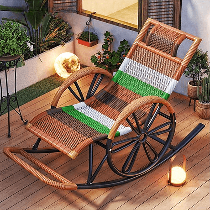 Simple Synthetic Rocking Chair with Scratch-tolerant Track Arm thumbnail 11
