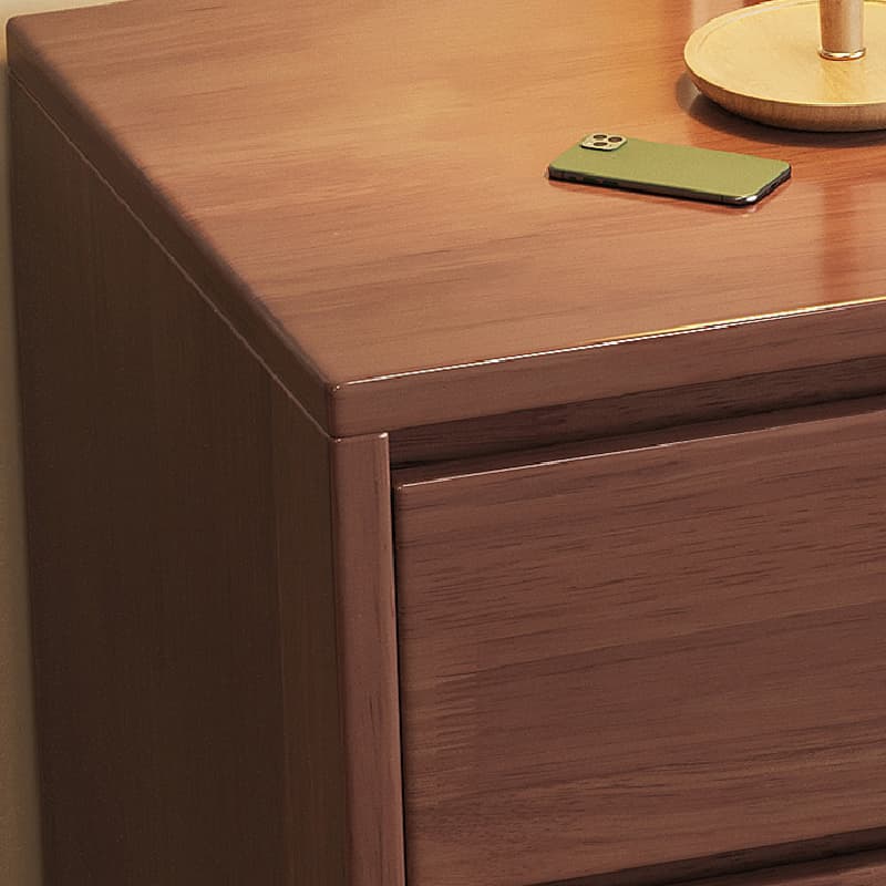 Modern Simple Style Rectangular Detached Decorative Cabinet with Scratch-immune Rubberwood, Chalk/Sepia/Wood Color Top, and Soft Close Drawer thumbnail 6