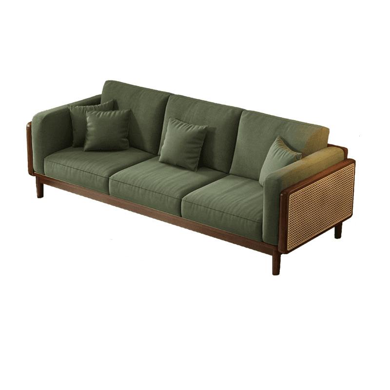 Victorian Style Jade Green Sofa Couch/Single Sofa for Sitting Room with 1 to 5 Pillows thumbnail 11