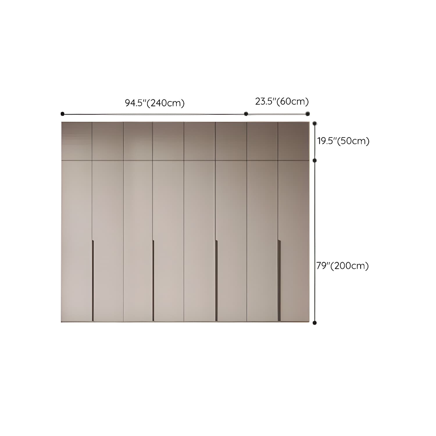 Modern Grey Wood Armoire with Solid Construction and Limited Warranty thumbnail 34