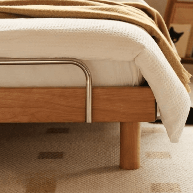 Natural Color Solid Color Tatami Bed for Bedroom thumbnail 3