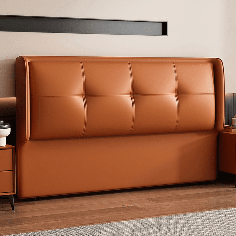 Simplistic Style Wingback Headboard with No Distressing, Piled Tufted Rectangular Design for King/Queen/Full Bed, Featuring Sponge Upholstery Fill and Standard Height thumbnail 8