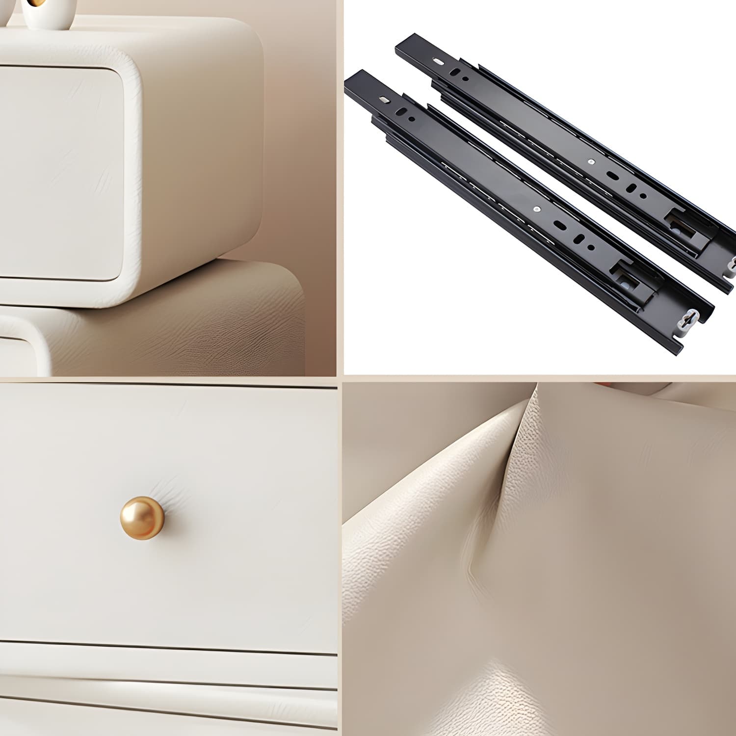 Modern Light Wood Dressers with Solid Wood Construction and Soft-Close Drawers thumbnail 11