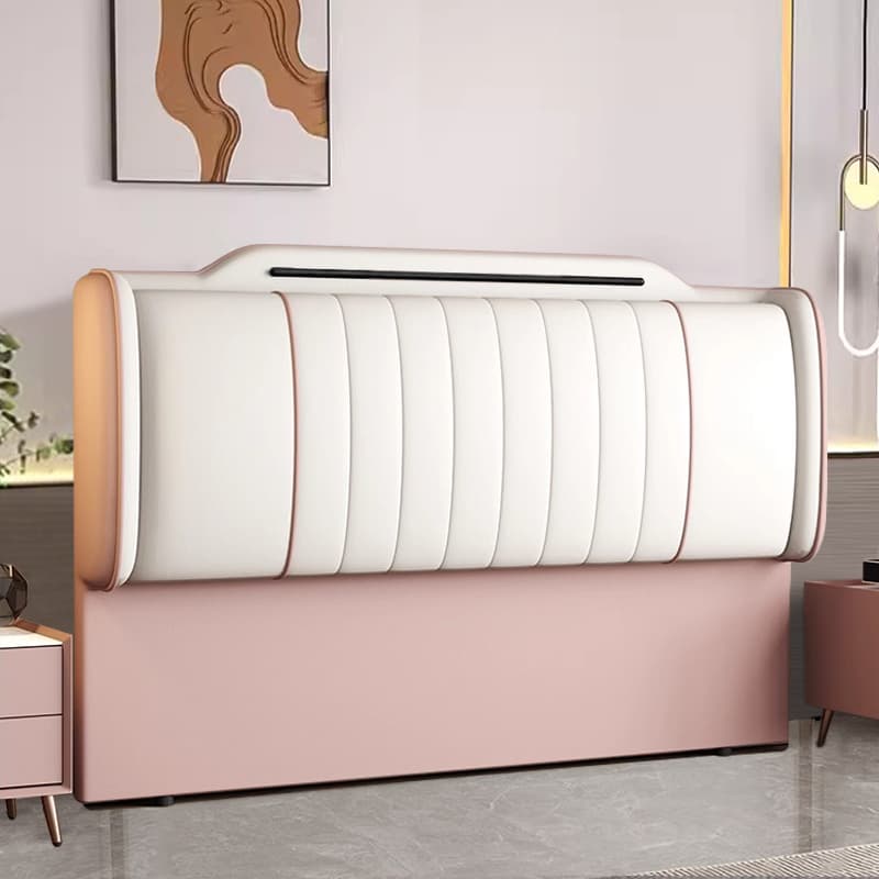 Modish No Distressing Timber Panel Headboard with Rectangle Shape for King Bed, Featuring Sponge Upholstery Fill and Standard Height thumbnail 12