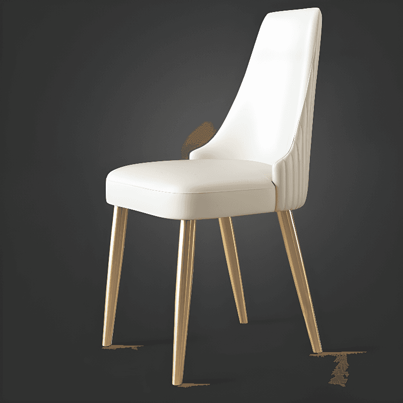 Lavish/Contemporary Upholstered Side Chair with Parsons Back Style and Metal Legs thumbnail 9