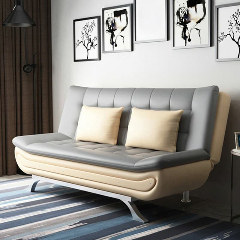 75'' Modern Armless Solid Color Sofa, Foam Filled Upholstery - Partial Assembly thumbnail 6