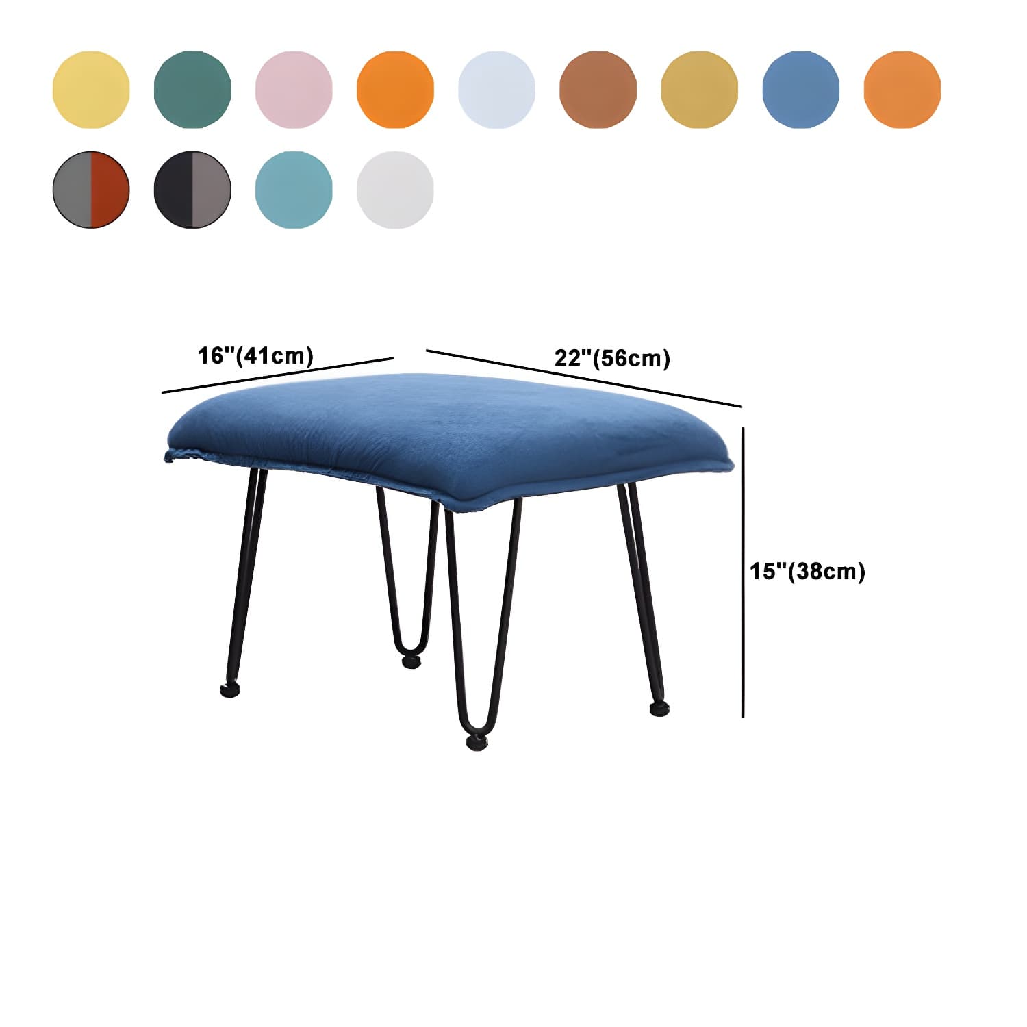 Modern Style Rocker Chair Metal Frame Spindle Cushions Rocker Chair with Ottoman thumbnail 23