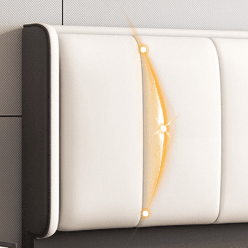 Modish Style Panel Headboard with No Distressing in Pine Wood, Rectangle Shape for Full/Queen Bed, Featuring Sponge Upholstery Fill and Standard Height thumbnail 10