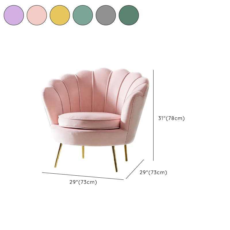 Magenta/Olive Green/Cerulean Single Sofa/Loveseat with Sloped Arms Sitting Room thumbnail 21