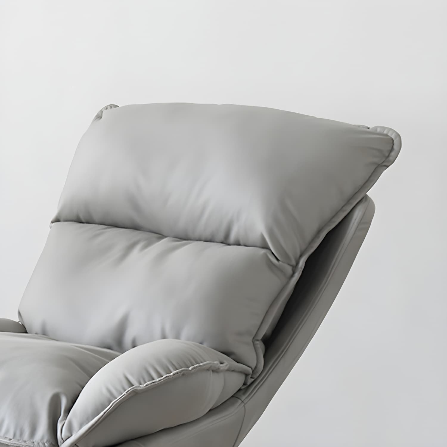 Contemporary Nursery Rocking Chair Indoor Sofa Rocking Chair with Ottoman and Cushion thumbnail 13