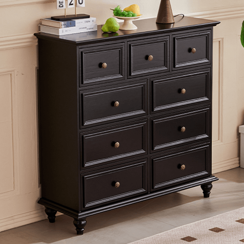 Casual Raw Wood Console Dresser/Semainier with 5/7/9 Drawers in Horizontal/Vertical Orientation thumbnail 4