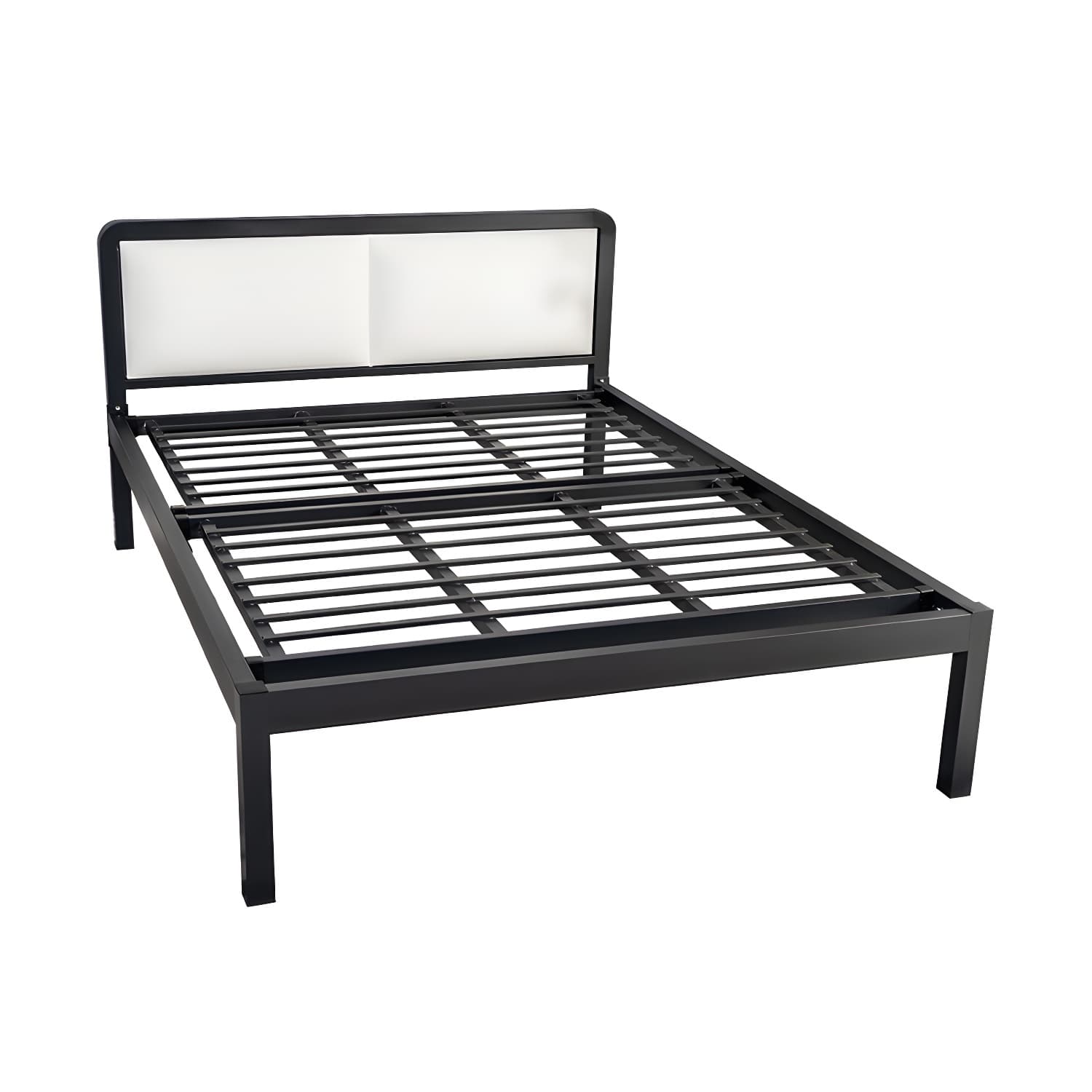 Slat Bed 36.61"H Adjustable Height with Open-Frame Upholstered Headboard thumbnail 5