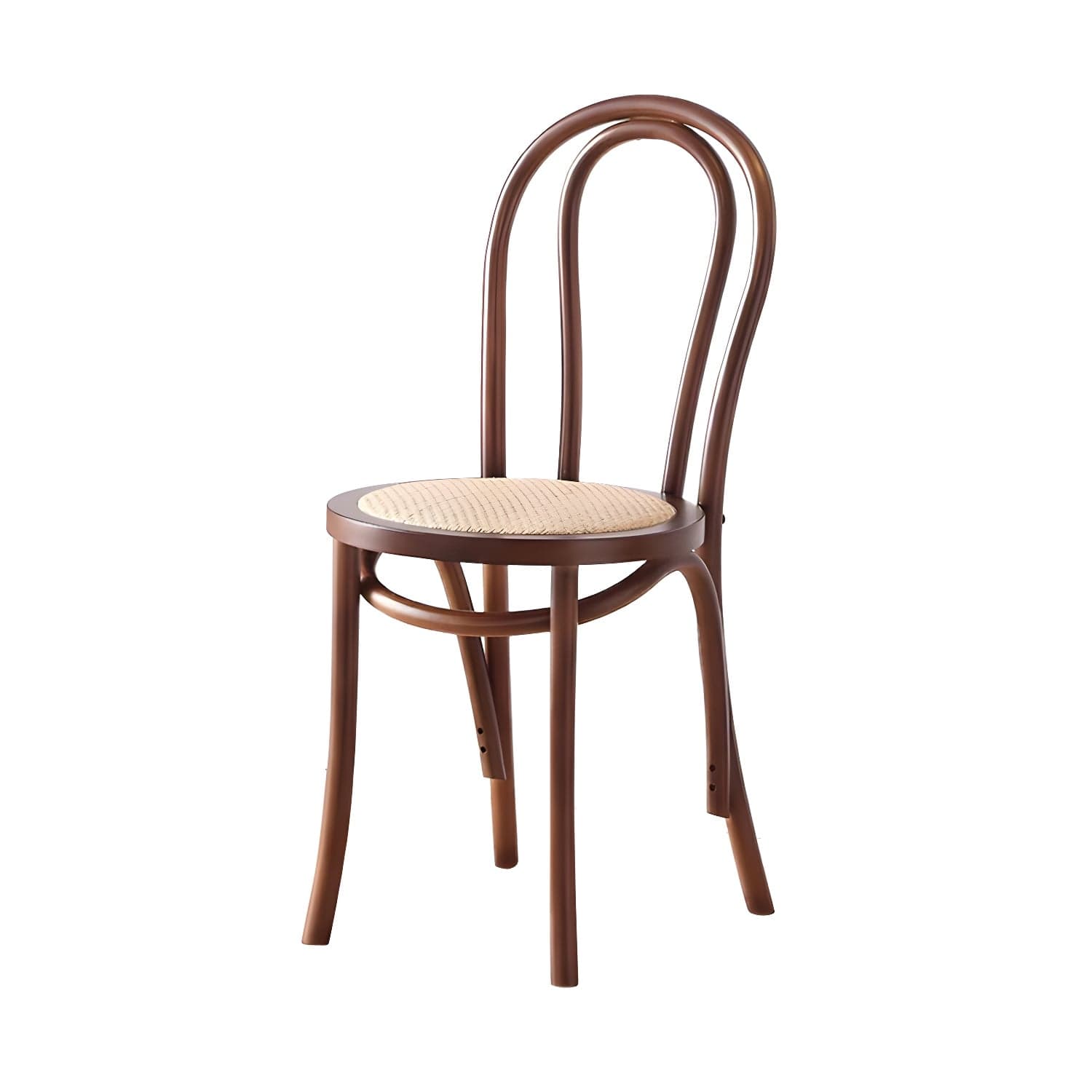 Modern Open Back Side Chair with Beech Wood Legs for Kitchen & Dining - Non-Upholstered thumbnail 2
