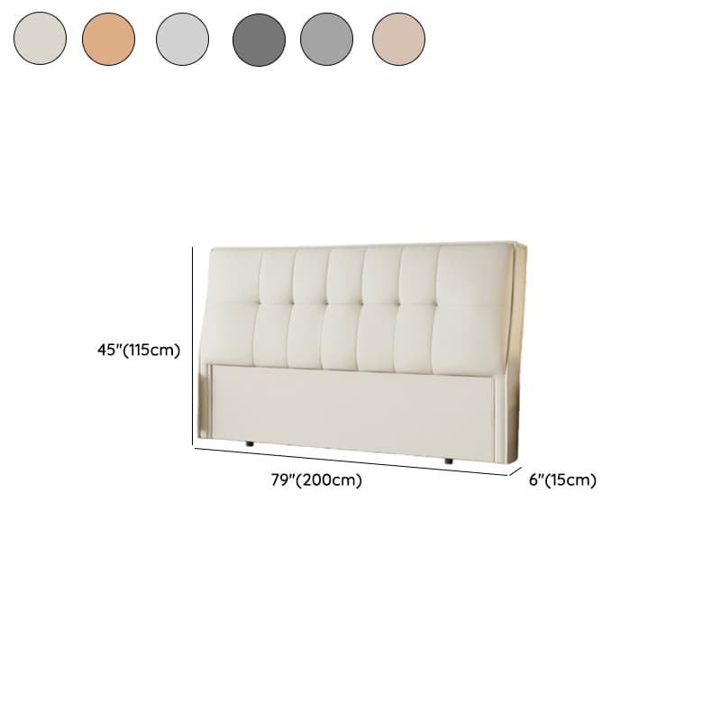 Simplistic Panel Headboard with No Distressing, Piled Tufted Rectangular Design for King/Twin XL/Queen Bed, Sponge Upholstery Fill, Standard Height thumbnail 16