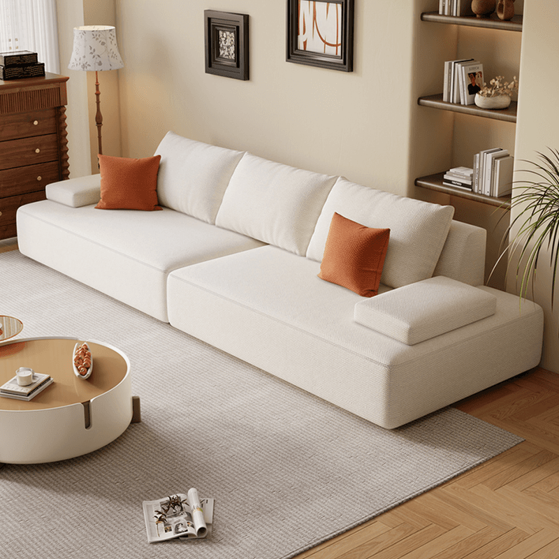 Tear Resistant Standard Sofa in Light Gray/Emerald Green/Ivory with 5 Pillows thumbnail 6