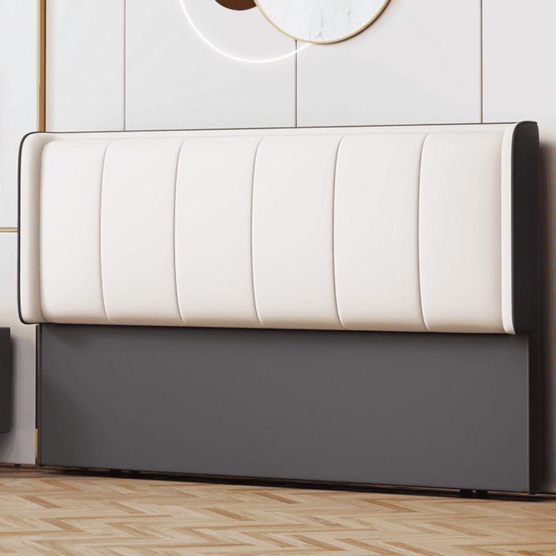 Trendy Panel Headboard in Natural Wood with No Distressing, Rectangle Shape for Full/Queen Bed, Sponge Upholstery Fill, Standard Height thumbnail 6