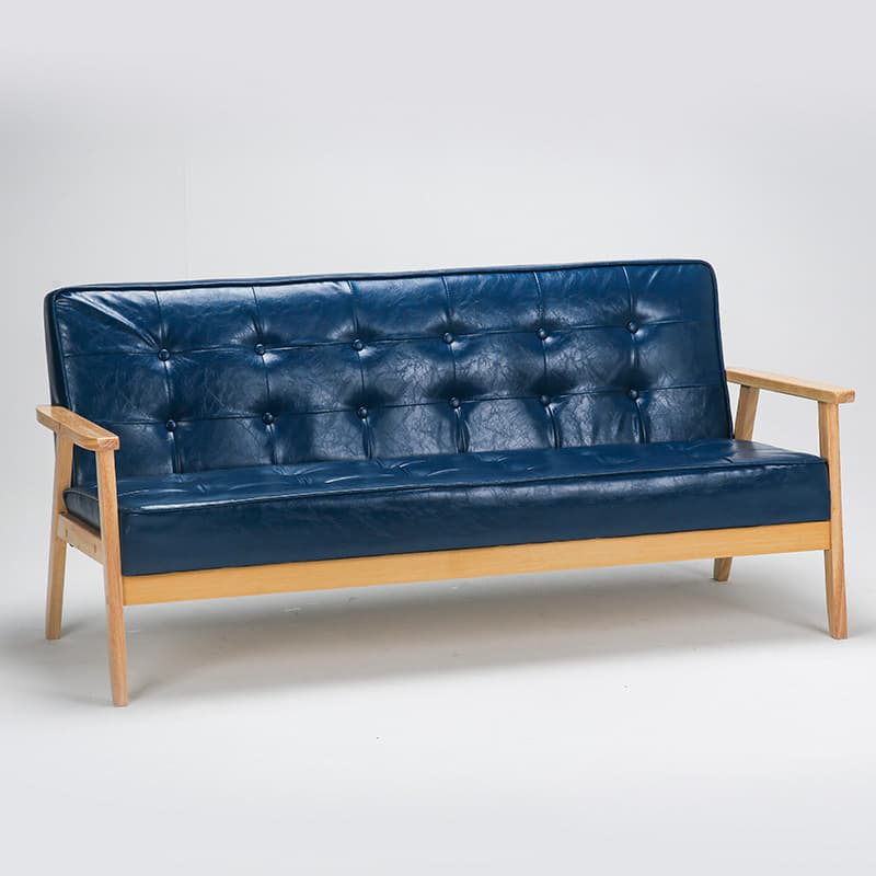 Modern Wood Frame Tufted Back Sofa with Cotton Seat Sleek and Stylish Seating thumbnail 18