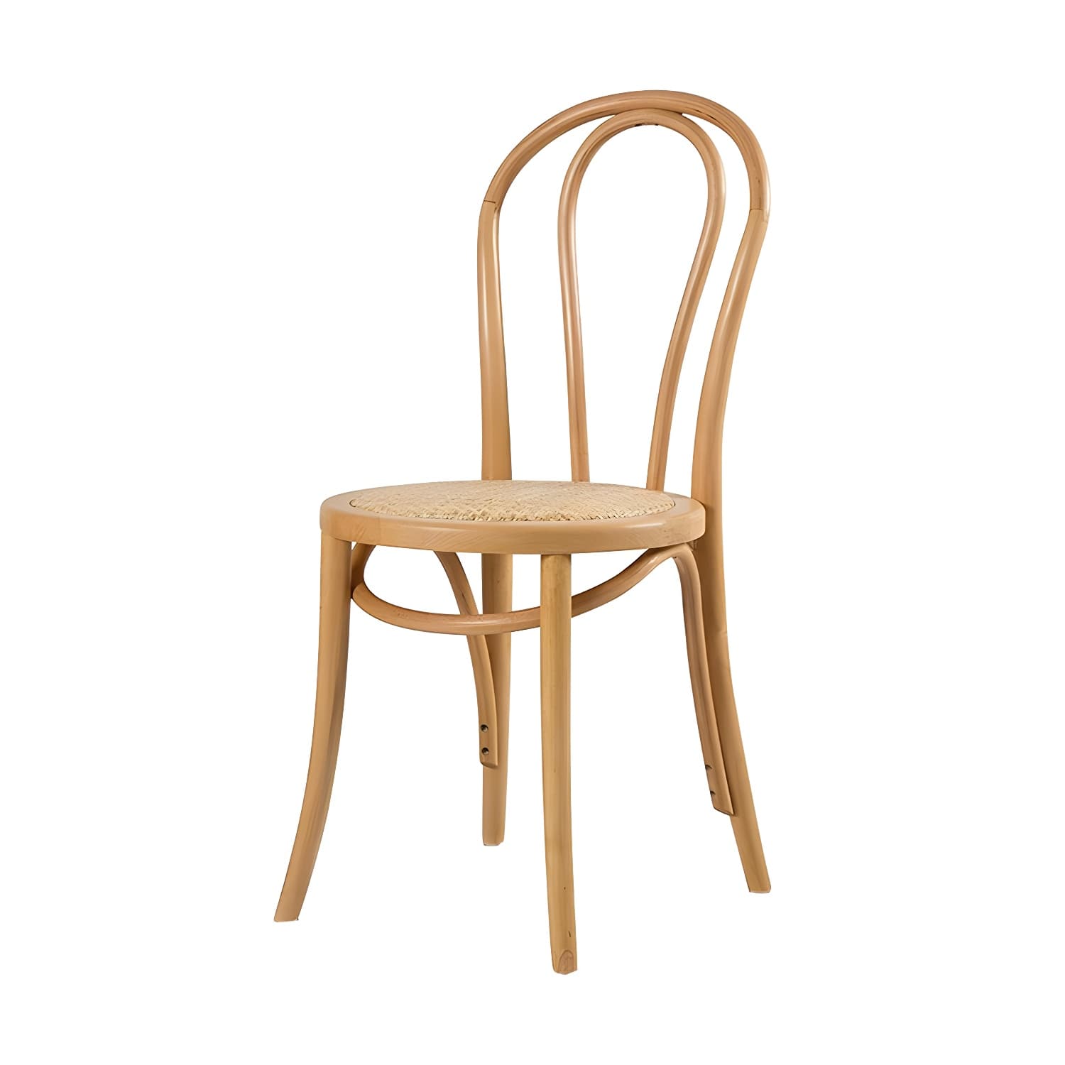 Modern Open Back Side Chair with Beech Wood Legs for Kitchen & Dining - Non-Upholstered thumbnail 13