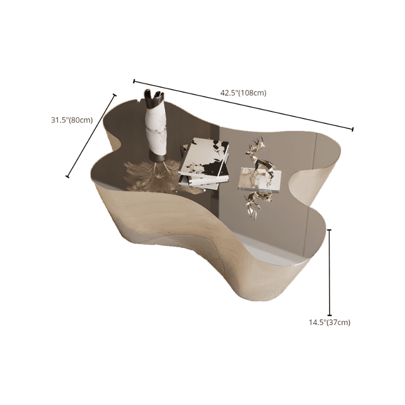 Silver Alloy Irregular/Circular-shaped Accent Table for Small Spaces thumbnail 23