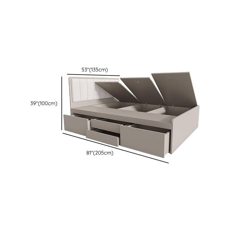 Cream Solid Color Storage Included for Bedroom thumbnail 7