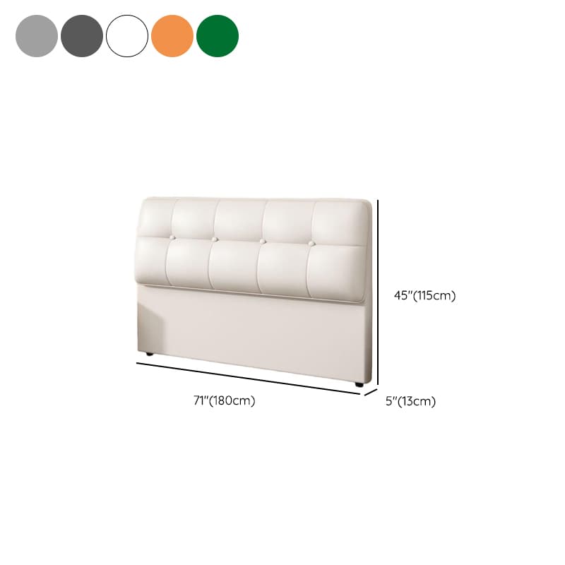 Art Deco Style Panel Headboard with No Distressing, Decorative-stitched Tufting, Rectangle Shape for King/Queen/Full Bed, Sponge Upholstery Fill, Standard Height thumbnail 13