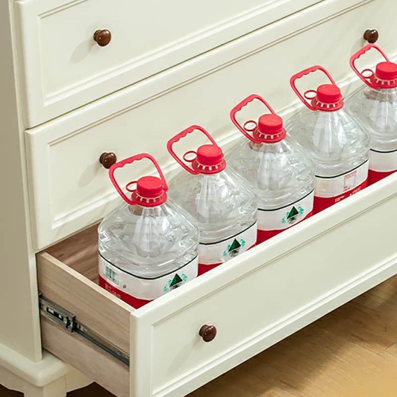 Solid Wood Countertop Storage Chest Traditional Style with Drawers thumbnail 13