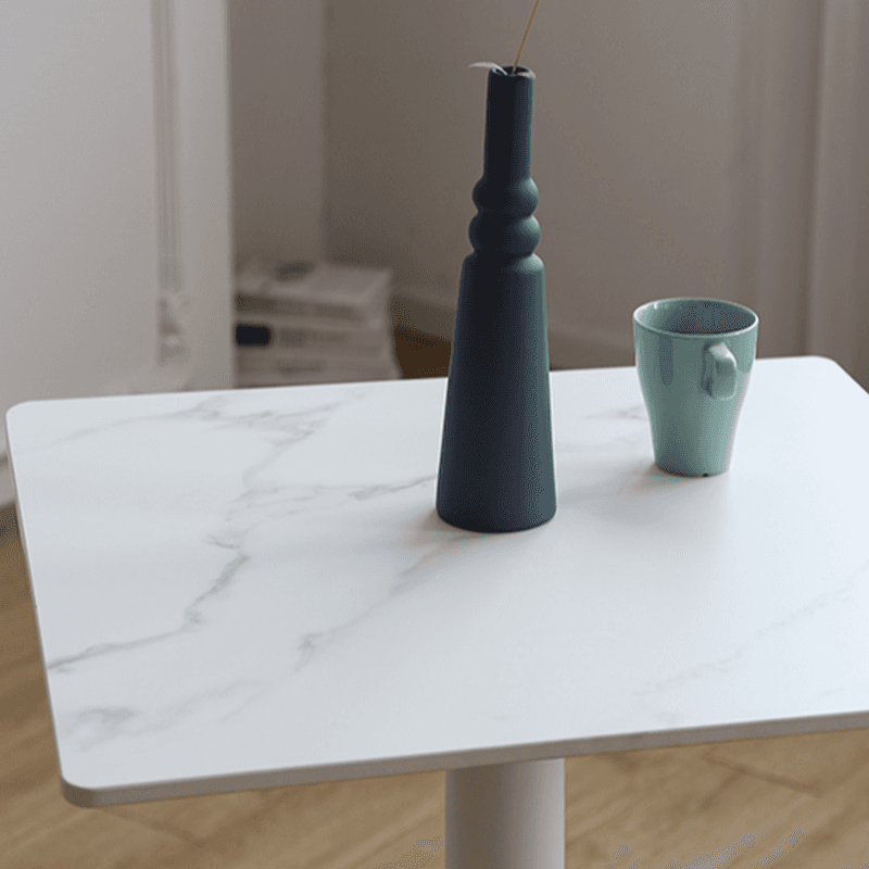 Circular-shaped/Square Standard Height Dining Table for 2 People with Fixed Table Top in a Minimalist Style thumbnail 10