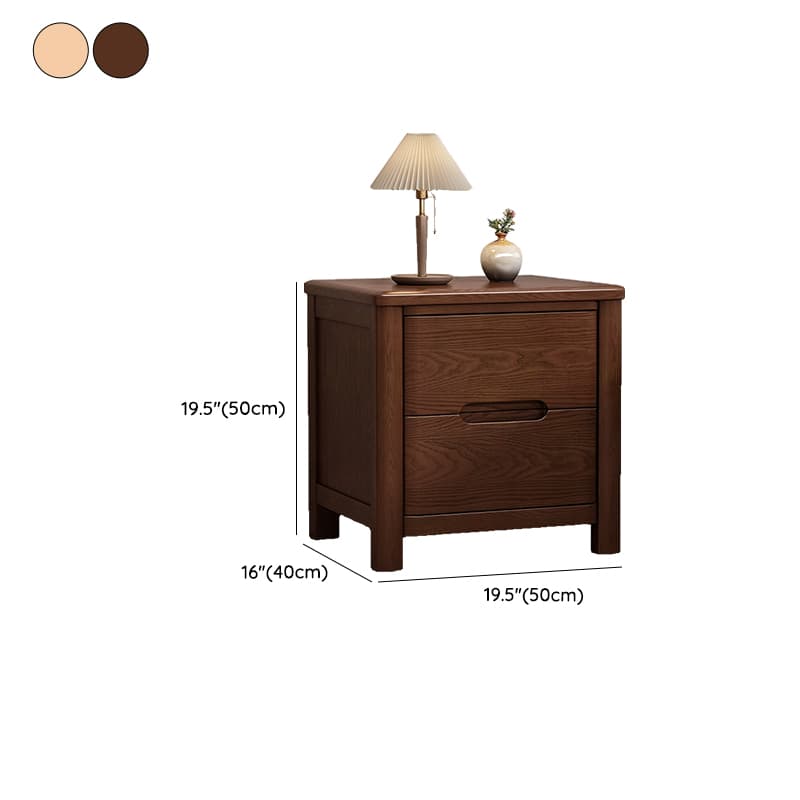 Contemporary Timber Nightstand With Drawer Storage with 2 Drawers/3 Drawers & Leg thumbnail 14