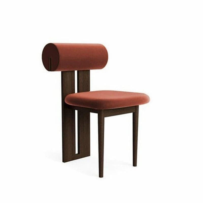 Modern Upholstered Armless Kitchen & Dining Chair, Open Back, Wood Ash, 1 Piece thumbnail 8