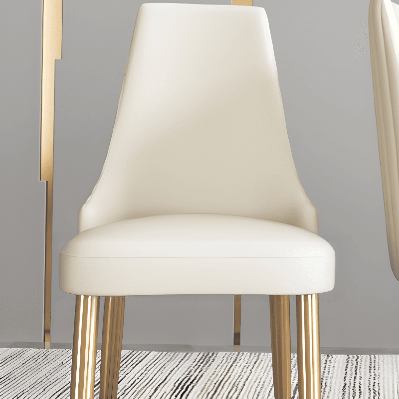 Lavish/Contemporary Upholstered Side Chair with Parsons Back Style and Metal Legs thumbnail 7