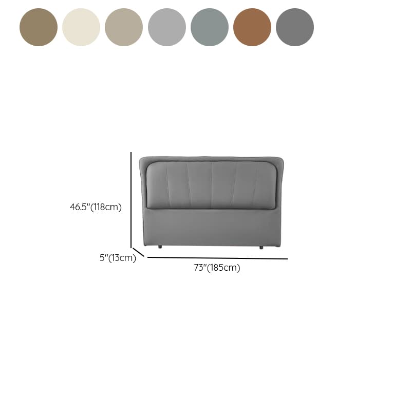 Free-standing Standard Standard（36-55“） Rectangle Full(54"W x 75"L) Panel Headboard With Legs, Sponge Filing and Wood Frame thumbnail 14